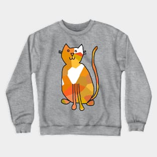 Gold Crystal Cat Crewneck Sweatshirt